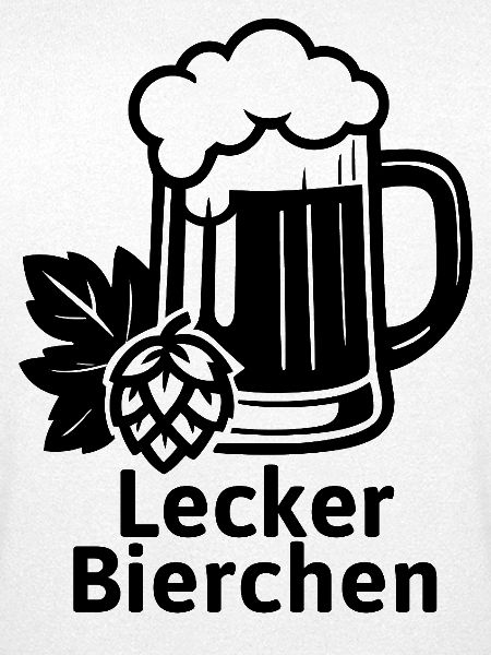 Lecker Bierchen Logo mit Hopfen