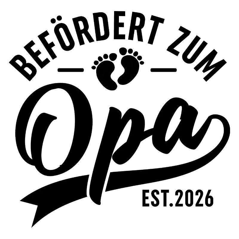 Opa 2026 Geschenk – Enkelkind kommt
