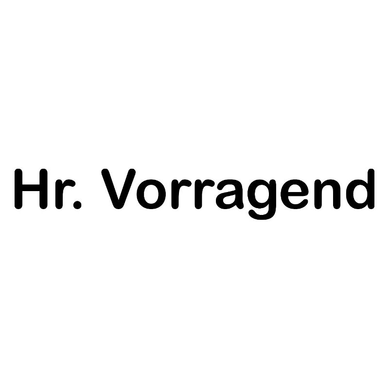 Hr. Vorragend