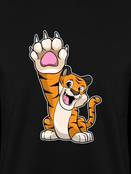 Lustiger Tiger High five