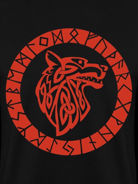 Wikinger-Emblem des Roten Wolfes