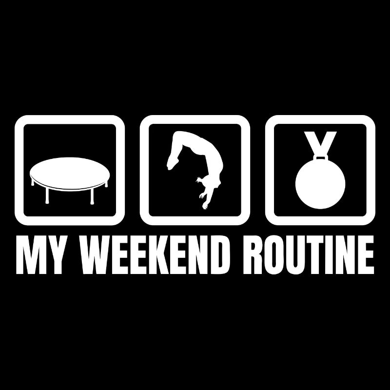 Trampolin Wochenendroutine