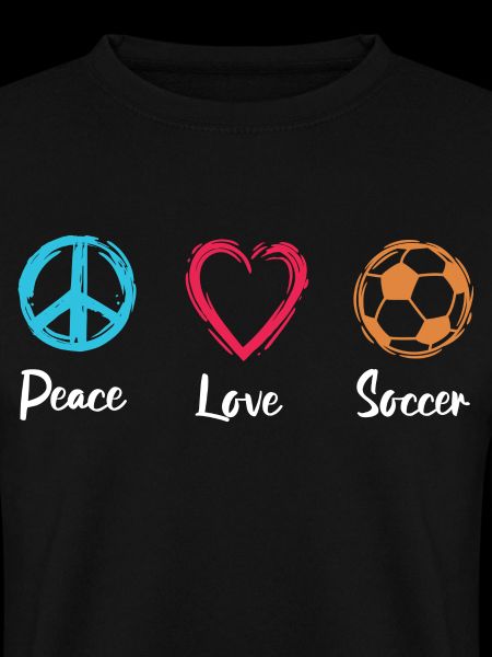 Frieden Liebe Fußball