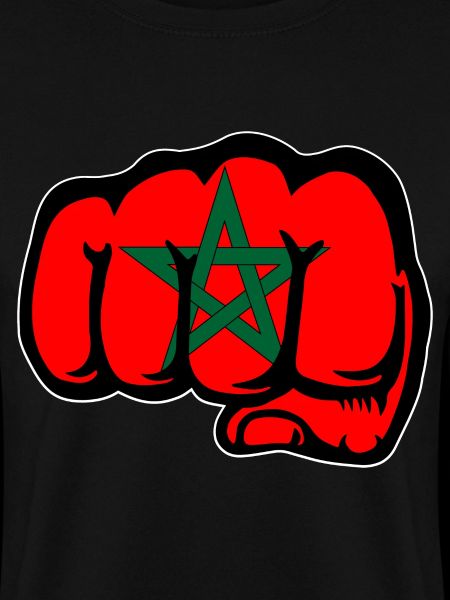 Marokko Flagge Hand Faust