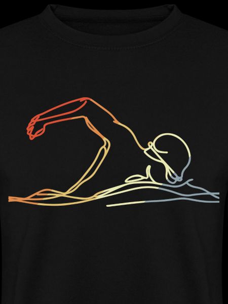 Schwimmen Retro Stil