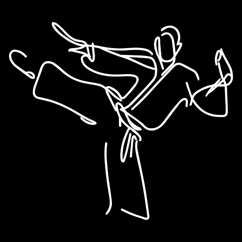 Karateka Zeichnung