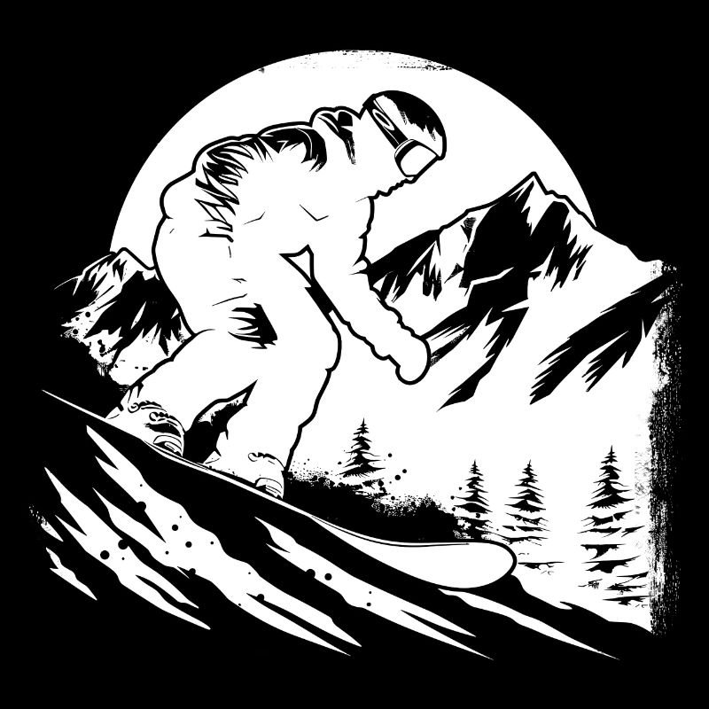 Snowboarder Skizze