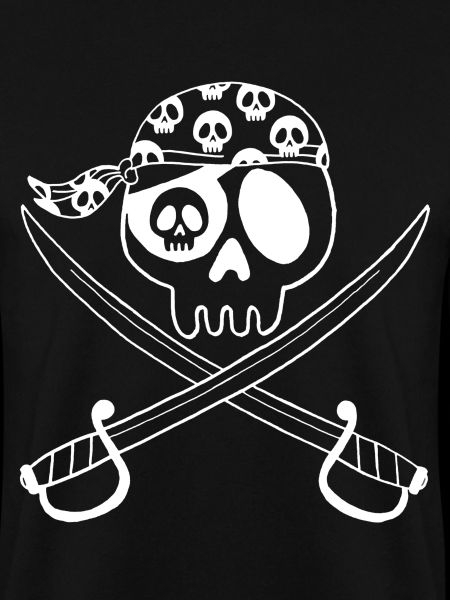 Piratenschädel (Weiß)