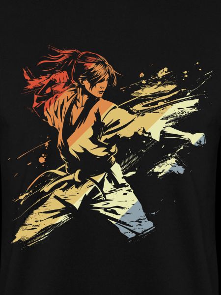 Retro Weibliche Karateka