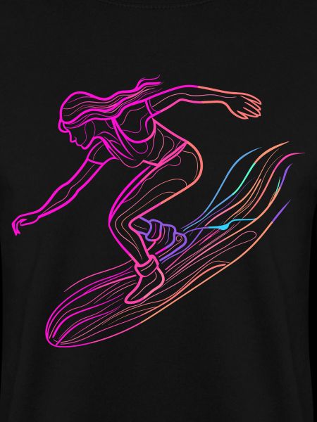 Surfing Frau