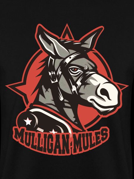 Mulligan Mules Maskottchen-Logo