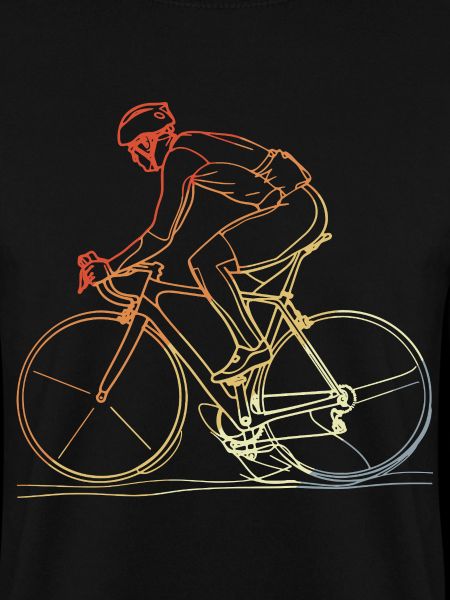 Radfahrer Line Art Retro