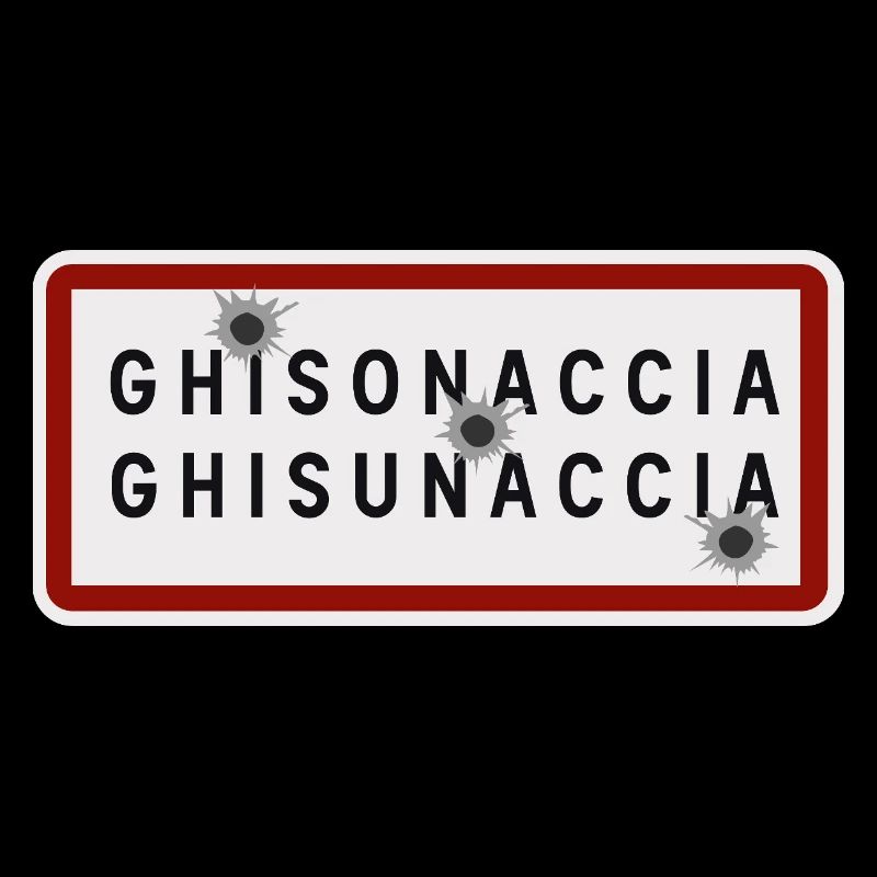 Panneau d’entrée de la ville de Ghisonaccia