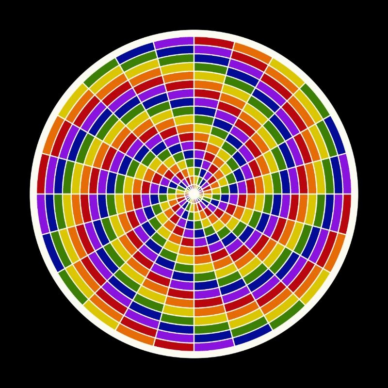 Conception d’art en spirale colorée