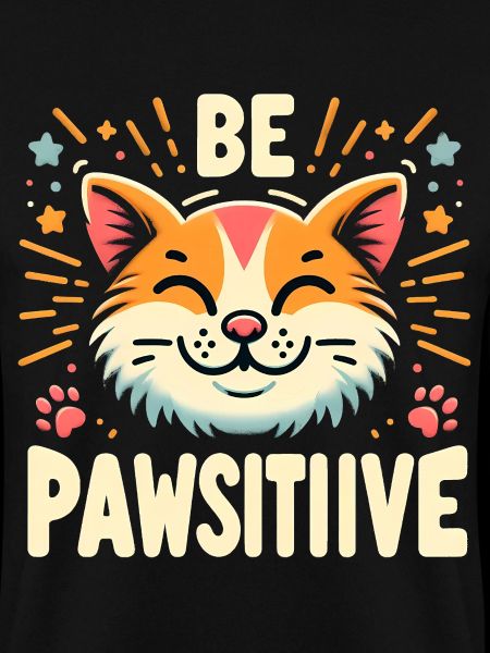 Be pawsitive süße Katze