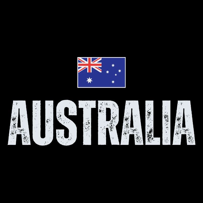 Flagge Australien, ich liebe Australien