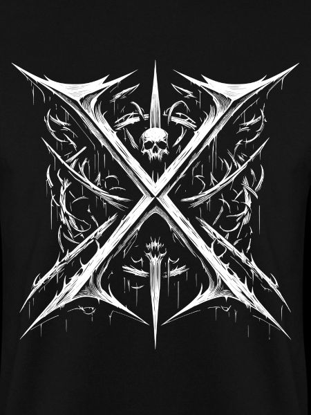 Heavy Metal - Düstere Gothic Kriegsflagge 