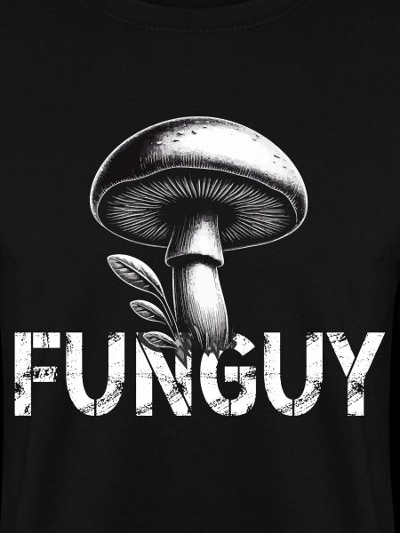 Mushroom design with lettering