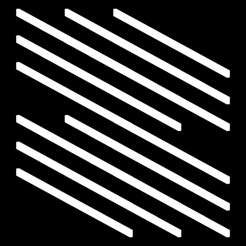 Minimalistisches Design mit diagonalem Linienmuster