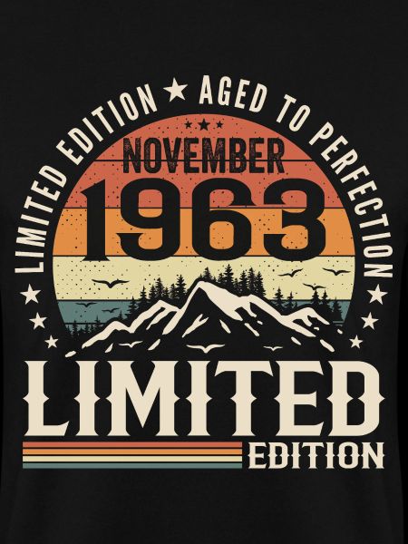 November 1963 Unique Retro Birthday