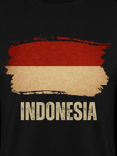 Indonesische Grunge-Flagge, indonesisch stolz
