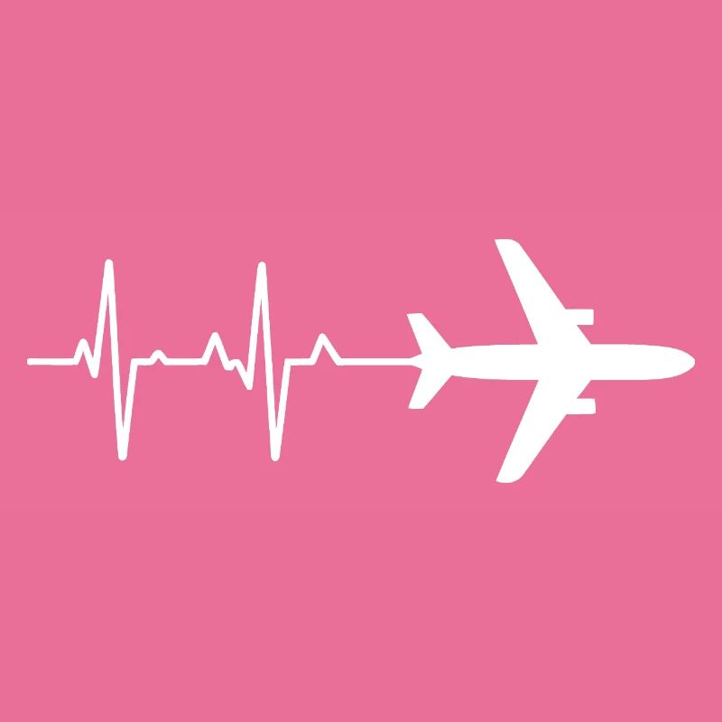 Flugzeug Herzschlag Muster
