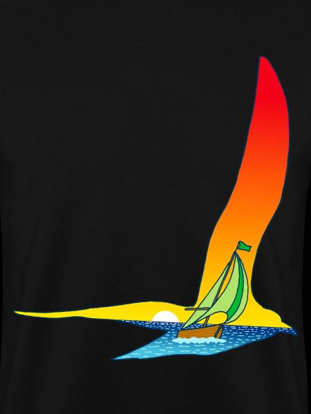 Der Vogel und das Segelboot