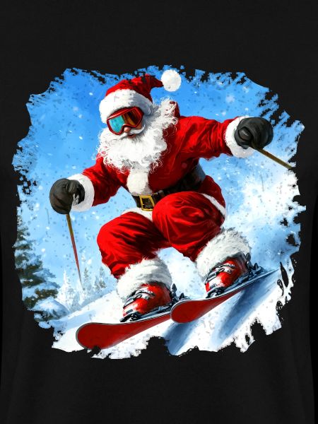 Weihnachten Skifahrer