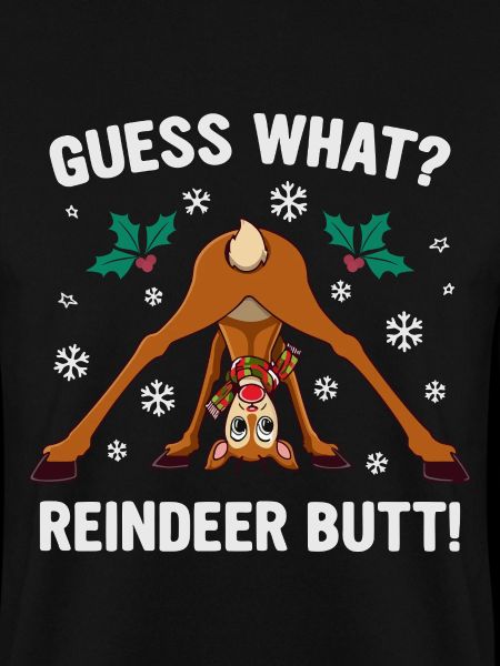 Guess What Rentier Hintern Weihnachtswitz