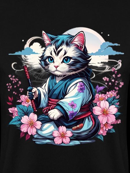Japanese Kawaii Ninja Cat