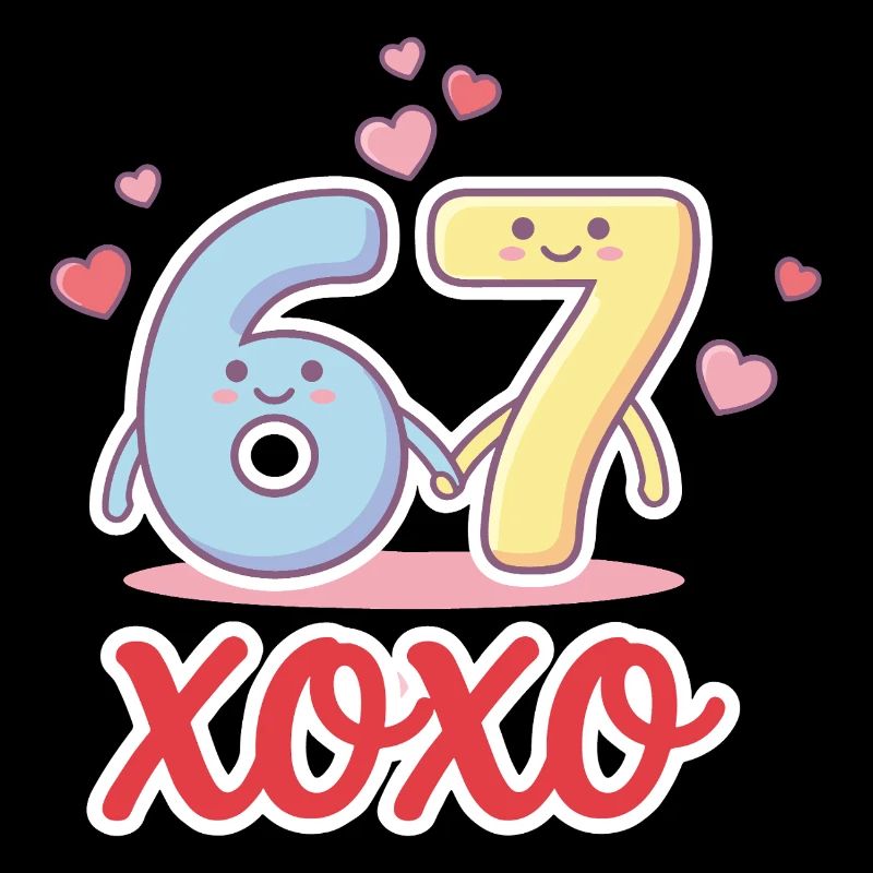 6 7 Six Seven Mèmes de la Saint-Valentin Cœur mignons
