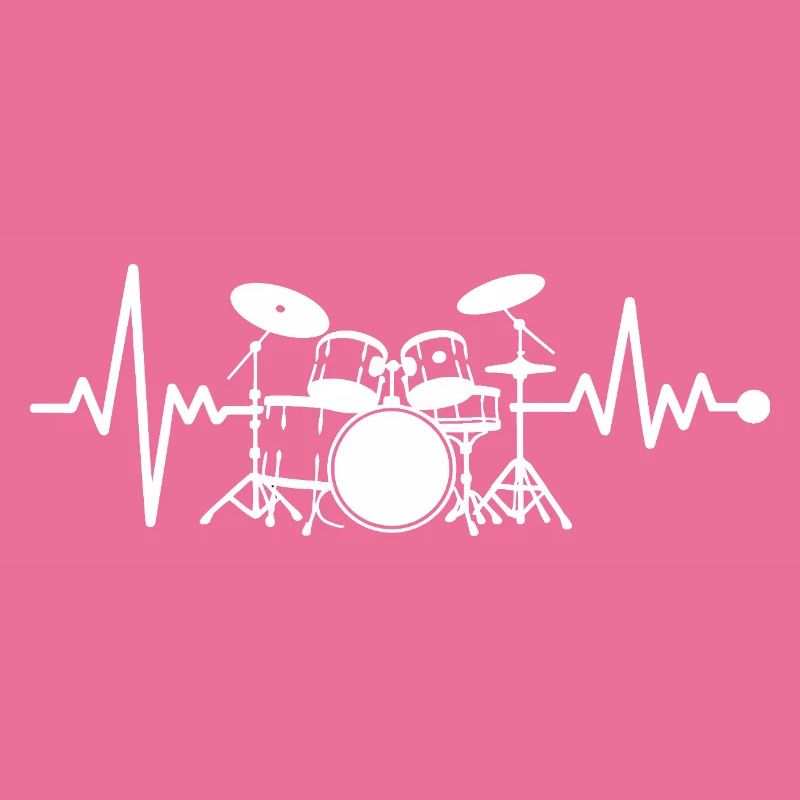 Herzschlag Drumset Kunst