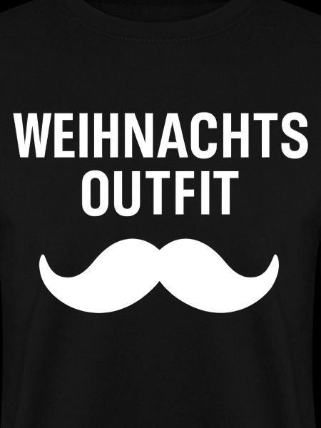 Weihnachtsoutfit Santa Schnurrbart