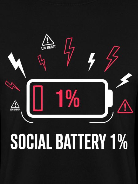 Social Battery 1% Akku