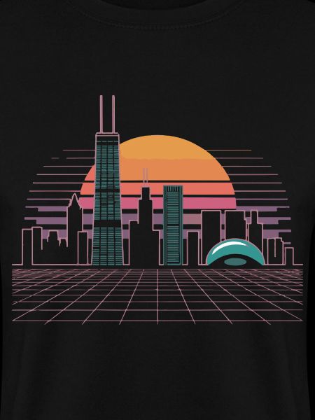 Neon Skyline Sunset