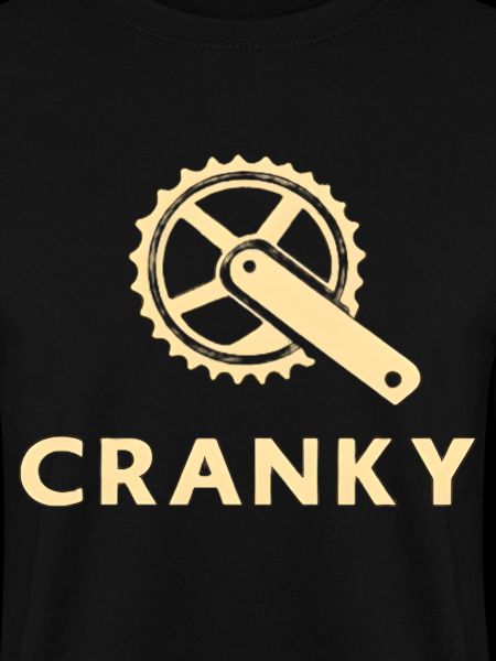 Grumpy Cranky Bicycle Crank Motif