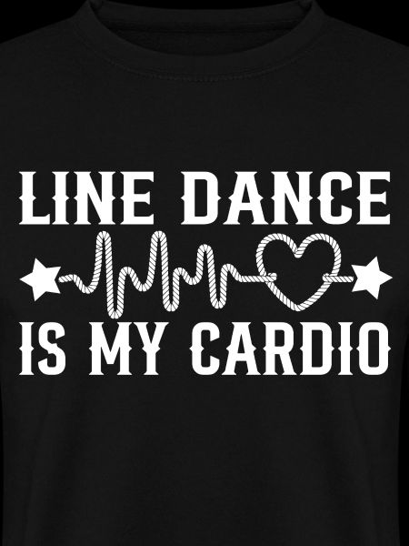 Line Dance Cardio Herzschlag Motiv