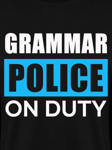 Grammatikpolizei im Einsatz