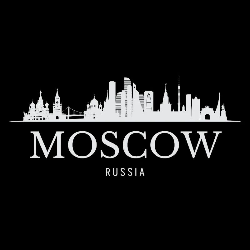 Silhouette de Moscou, Moscou Russie
