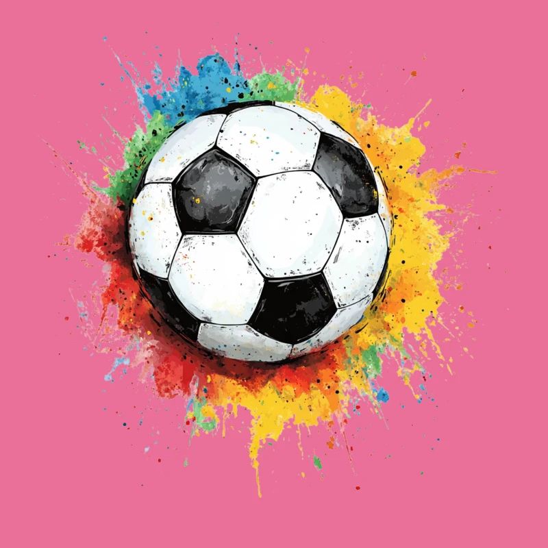 Fußball Ball Aquarell