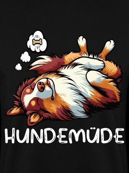 Hundemüde Australian Shepherd Aussie Aussiehalter