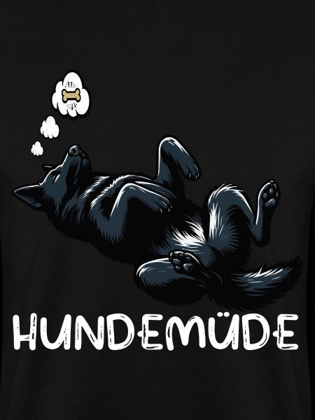 Hundemüde Schwarzer Schäferhund Schäferhundhalter