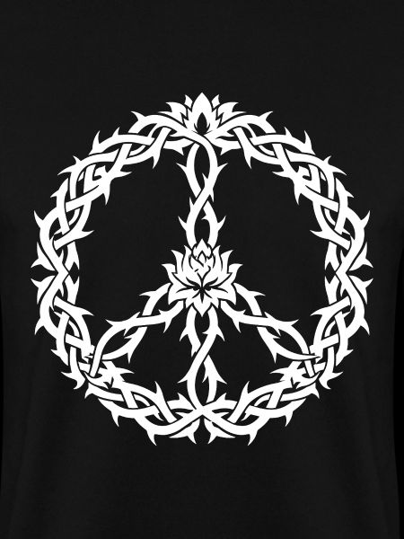 Peacezeichen Dornen Tribal Style