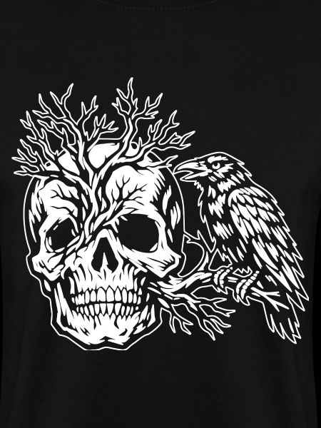 Skull, Tree and Raven
