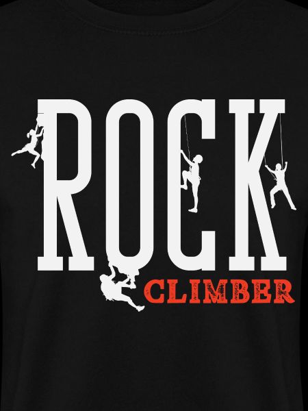 Rock Climber Schriftzug Kletterer Design