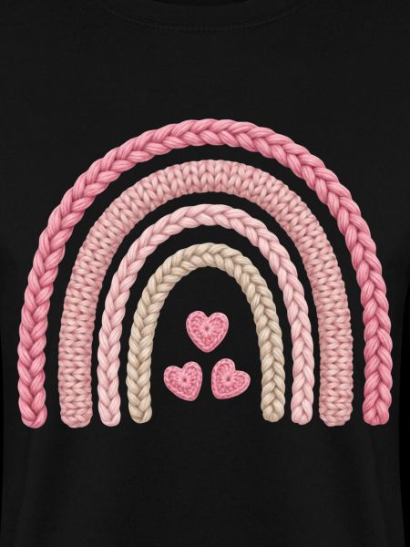 Regenbogen Rosa Strickmuster