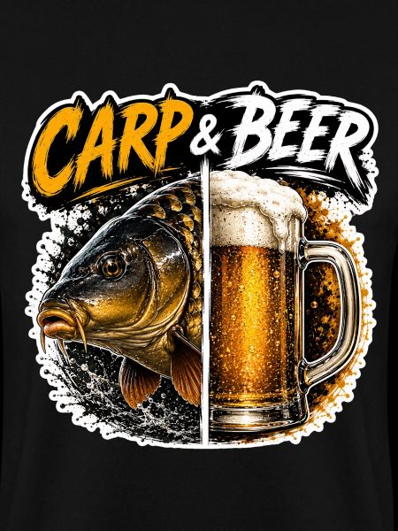 Karpfen- und Bier-lustiges Angeldesign