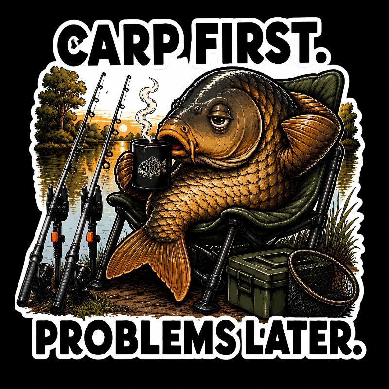 Carp First Problems Later Coffee Fishing