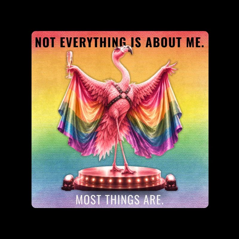 Gay Pride Flamingo Rainbow Design