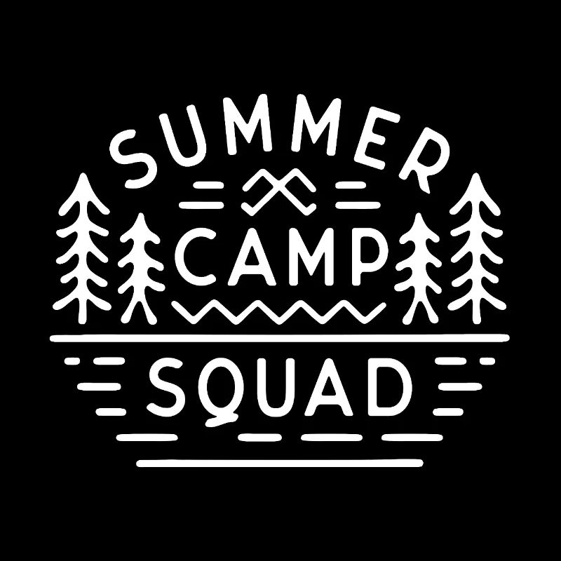 Summer camp squad camping group matching 